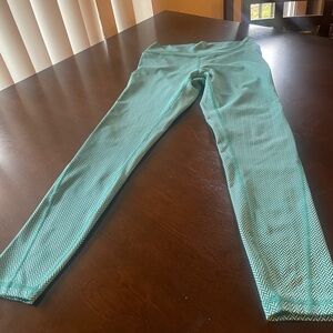 Fleo Green Leggings Full-Length Slim Fit